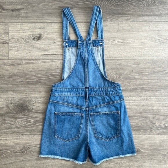 MADEWELL Adirondack Short Overalls XXS Denville Blue Denim Shortalls Festival - Picture 9 of 12